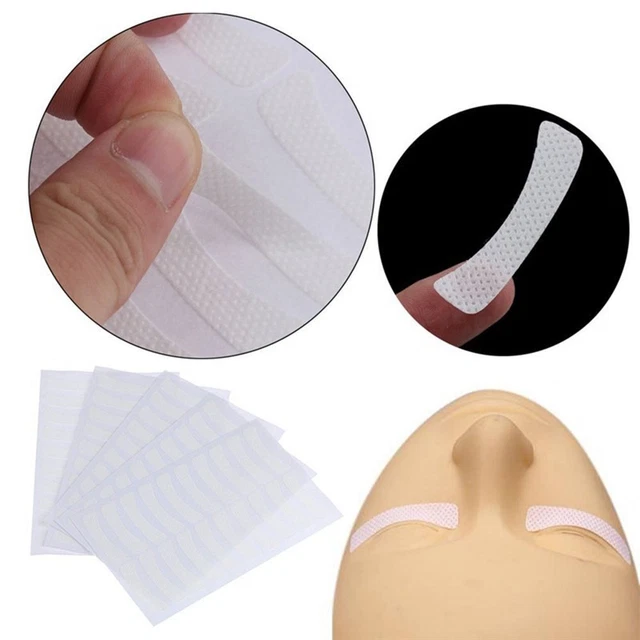 Girls Eye Fabrics Stickers Adhesive Beauty Makeup 5 Sheets 100 Pcs Eyelash Pads