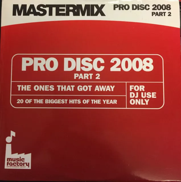 Mastermix Pro Disc 2008 Part 2 - The Ones That Got Away-CD For DJ Use Only