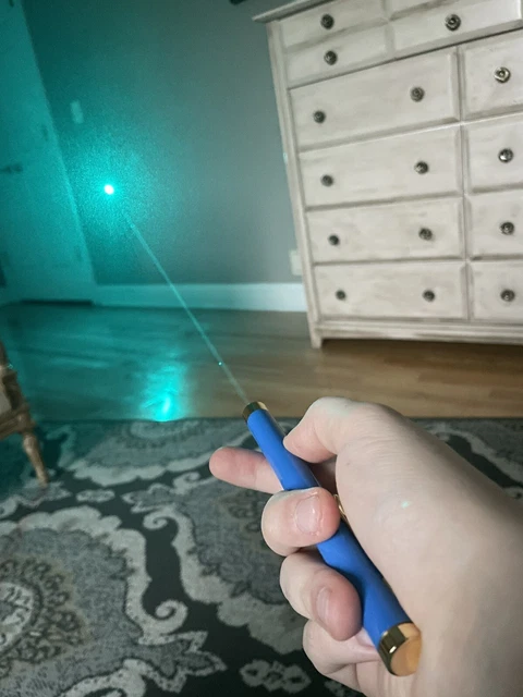 488nm Cyan Laser Pointer Pen with Brass Host (US) - Low/High Power Option!