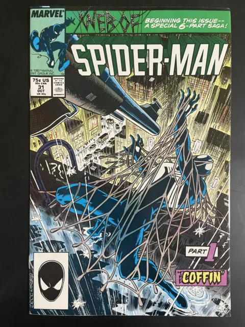 Web of Spider-Man #31 (1987) Kraven's Last Hunt Part 1 NM- Marvel Comics MCU