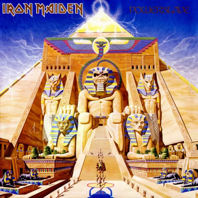 IRON MAIDEN Powerslave BANNER HUGE 4X4 Ft Fabric Poster Tapestry Flag album art