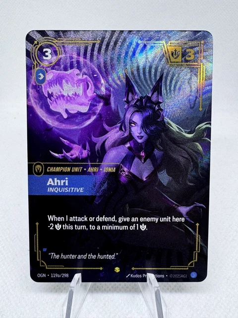 LEAGUE OF LEGENDS Origins - Riftbound - AHRI (Showcase) - 119a/298 $38. ...