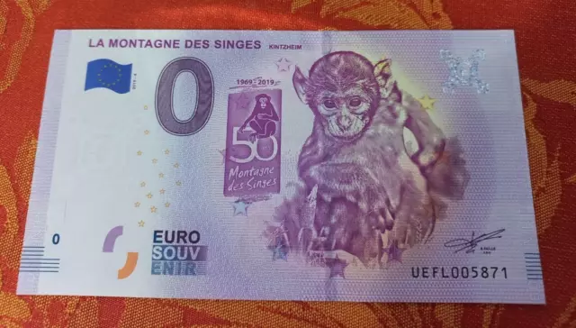 Billet Touristique 0 Euro La Montagne Des Singes 2019-4