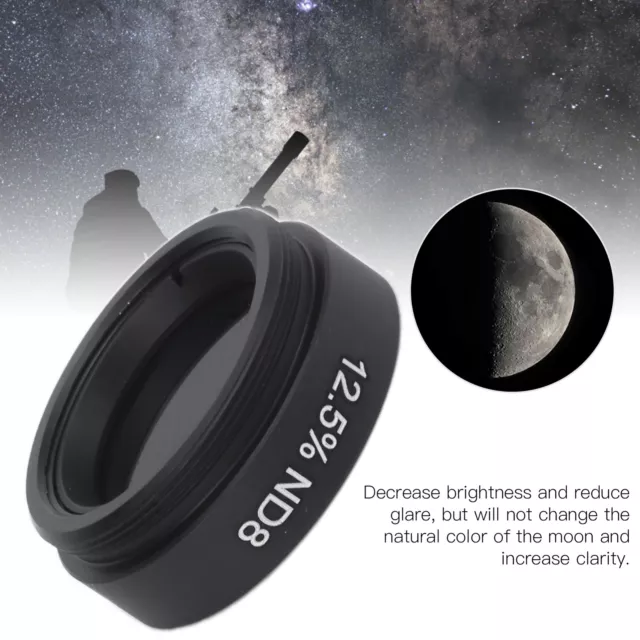 (12.5% ND8)1.25 Inch Moon Filter Sealing Universal Telescope Moon Filter For