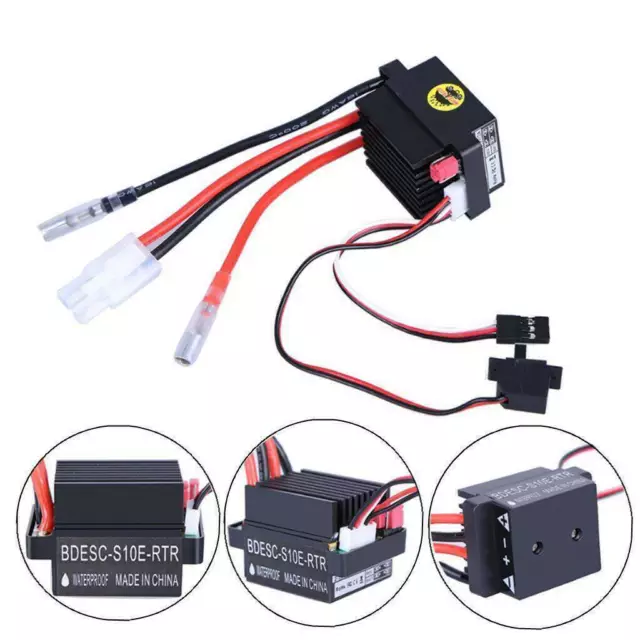 320A 6-12V Brushed Motor Regler Motordrehzahlregler ESC BEC 2A für RC Boot  D2Y0