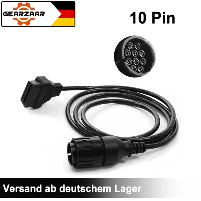 Cavo adattatore da OBD-2 a 10 pin per spina diagnostica moto BMW nuovo