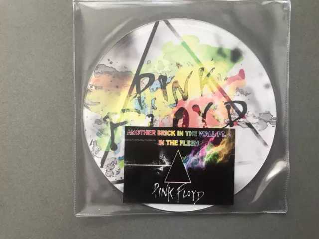 Pink Floyd "Another Brick In The Wall Pt .2/In The Flesh"   7"  Picture Disc  45