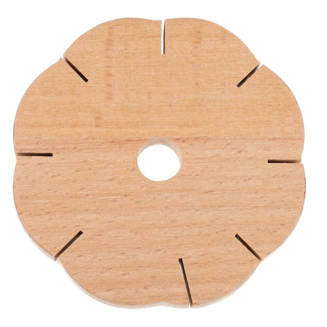 1 pieza pulsera de madera arrugado pulsera Kumihimo kit instrucciones disco Kumihimo