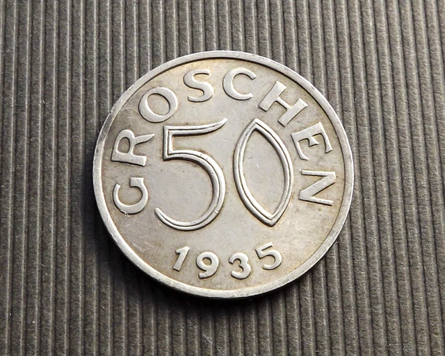 Austria 1935 50 Groschen High Grade EF C8776