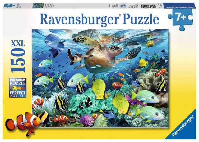 Ravensburger Unterwasserparadies Puzzle - XXL 150 Teile Sea Life Fisch Puzzle für Kinder