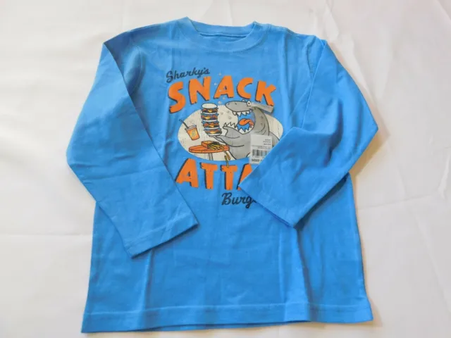 Osh Kosh B ' Gosh Bambino Ragazzi Manica Lunga T Shirt Taglia 5 Blu Attacco