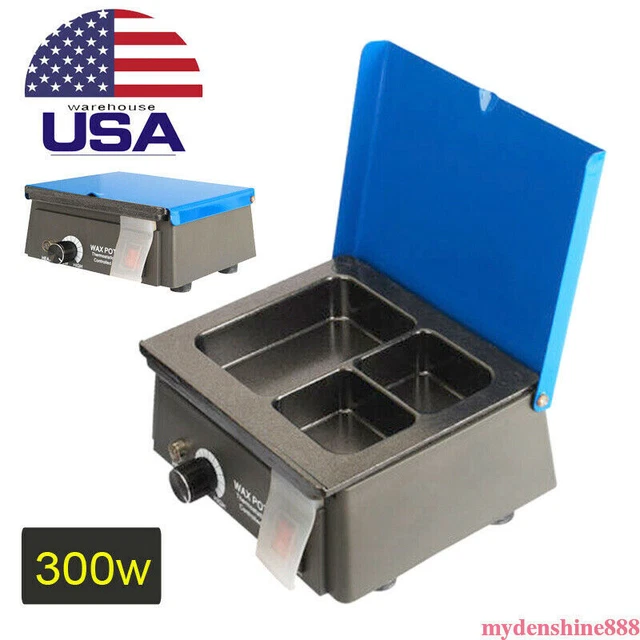 TOP 3Well Dental Analog Wax Heater Melting Melter Pot Lab Equipment 300W 0-150℃