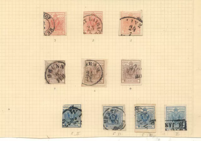 Austria  lot of early  stamps used