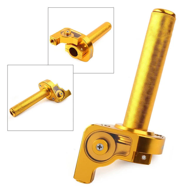 Maniglie Acceleratore In Gomma Per Dirtbike/ATV - 7/8-22mm, Verde, Con Conduttura - Foto 9