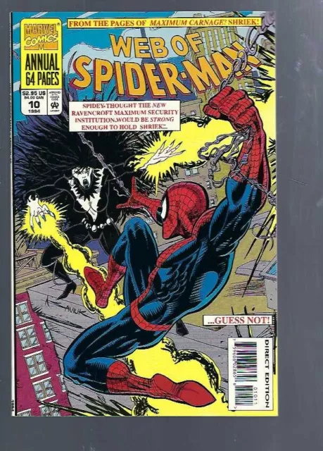 Web Of  Spiderman Annual 10   - 1985 Series  - Marvel Comics