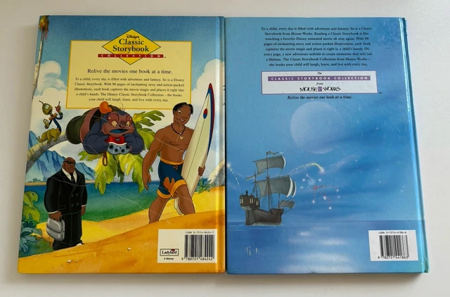 DISNEY'S CLASSIC STORYBOOK HC Vintage Books x2 - Lilo & Stitch & Little ...