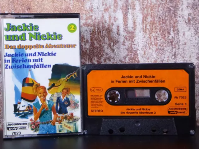 JACKIE UND NICKIE 2 in Ferien mit Zwischenfällen - MC Kassette HÖRSPIEL POLYBAND