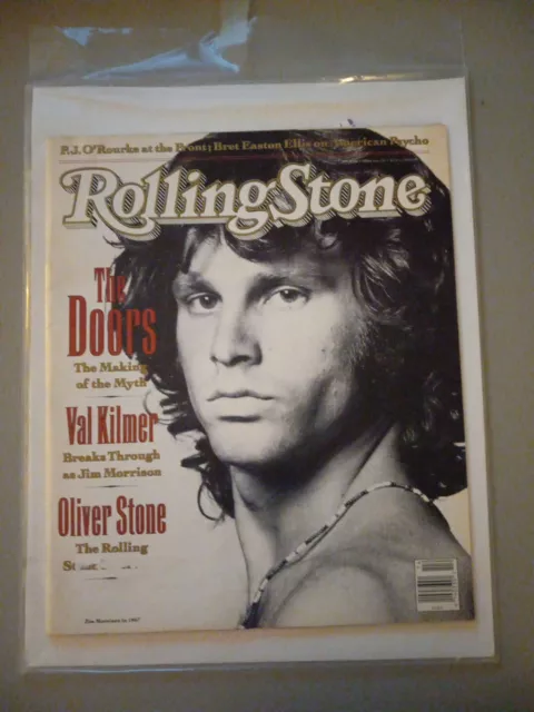 Rolling Stone Magazine Issue # 601  JIM MORRISON April 4th 1991