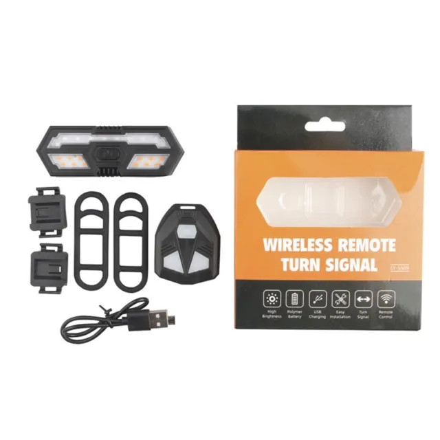 Convenient Wireless Remote Bike Rear Turn Signal Light Waterproof and Bright