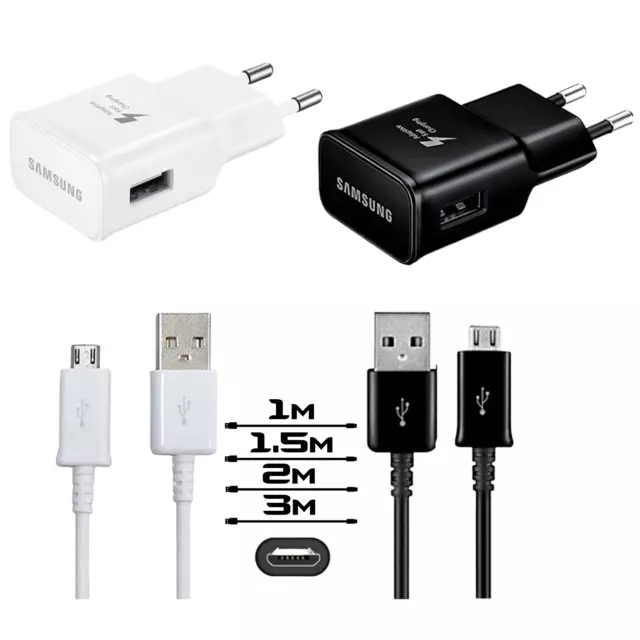 Schnell Ladegerät Micro USB Ladekabel für original Samsung Galaxy S5 S6 S7 Edge