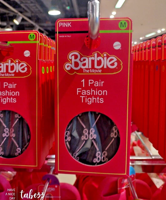 COLLANT MODA PRIMARK Barbie The Movie taglia M rosa nero X donna