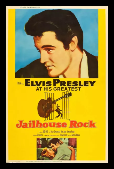 Elvis Presley Jailhouse Rock 1957 Framed Movie Poster - 3 Sizes To Choose From