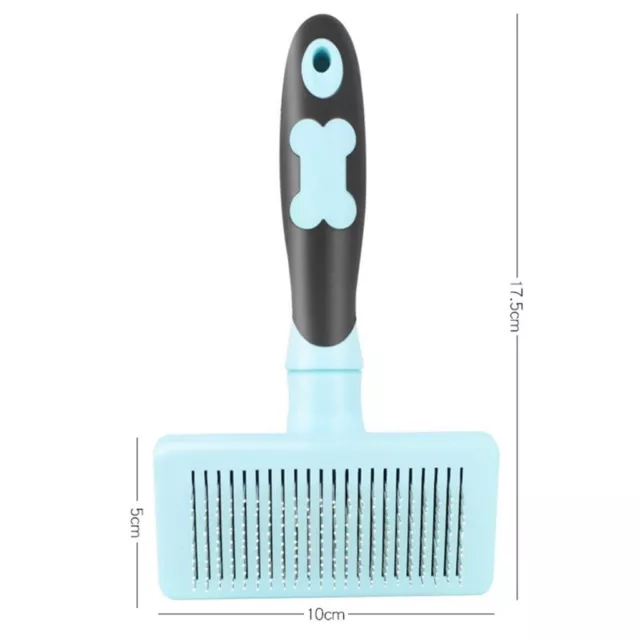 Self Cleaning Dog Cat Slicker Brush Grooming Brush Comb Hair Fur Shedding Tool