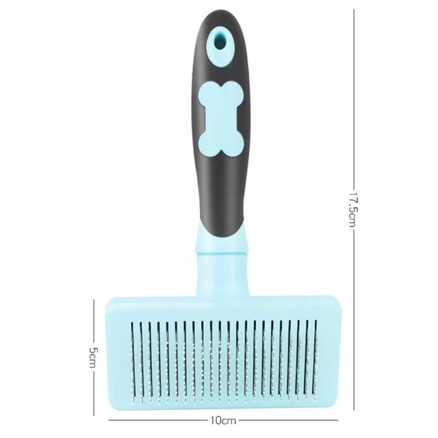 Self Cleaning Dog Cat Slicker Brush Grooming Brush Comb Hair Fur Shedding Tool