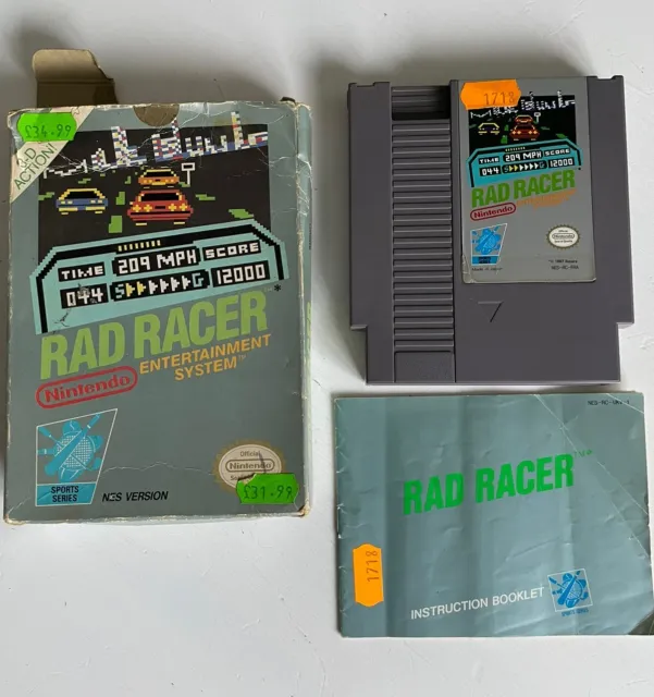 Rad Racer -  NES Nintendo Game Boxed Complete With Manual