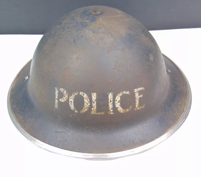 British - casque anglais POLICE daté 38 British Expeditionary Force (BEF)