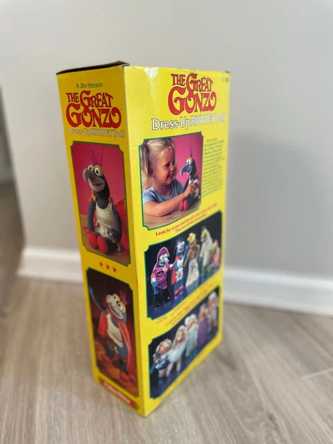 Vintage 1982 The Great Gonzo Fisher Price Dress Up Muppet Dolls Jim Henson box 2