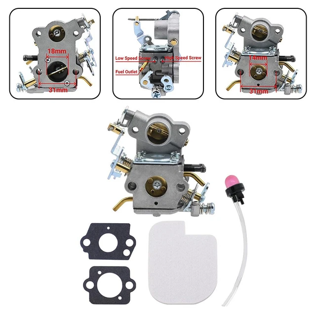 Kit Complet Carburateur + Filtre à Air Pour Tronçonneuse ECHO CS300, CS340, CS3000 - Améliore La Puissance