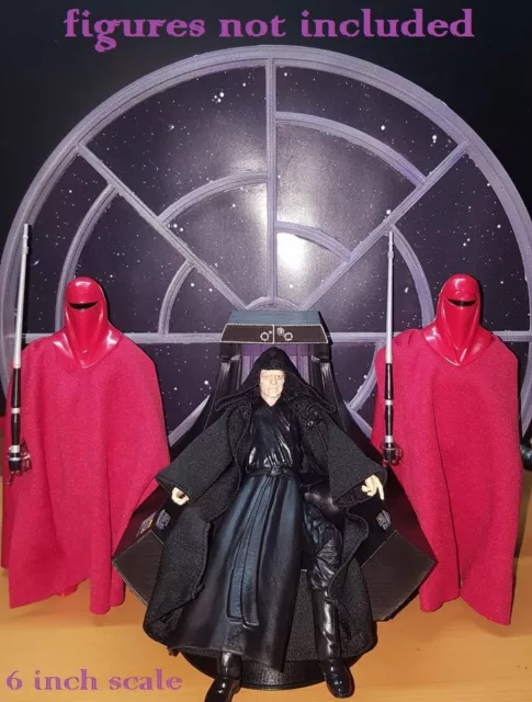 Star Wars Emperor Palpatine WINDOW THRONE 1:12 Black Series figuarts 6 inch