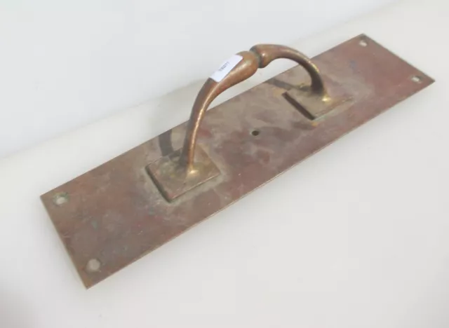 Antique Bronze Door Handle Shop Pull Vintage Pub Old Victorian Brass 12"H