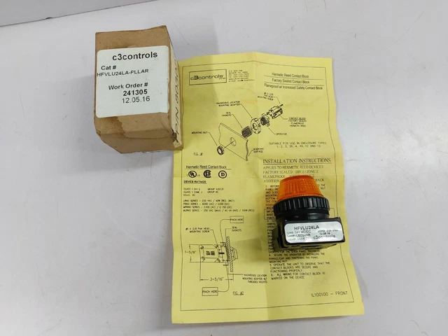 C3controls HFVLU24LA-PLLAR Pilot Licht