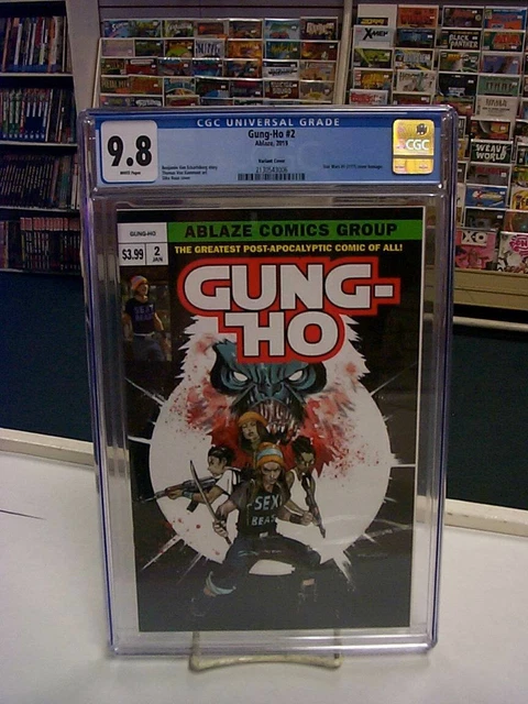 GUNG-HO #2 (Ablaze Comics, 2019) CGC 9.8 ~Star Wars Homage Variant ~White Pages