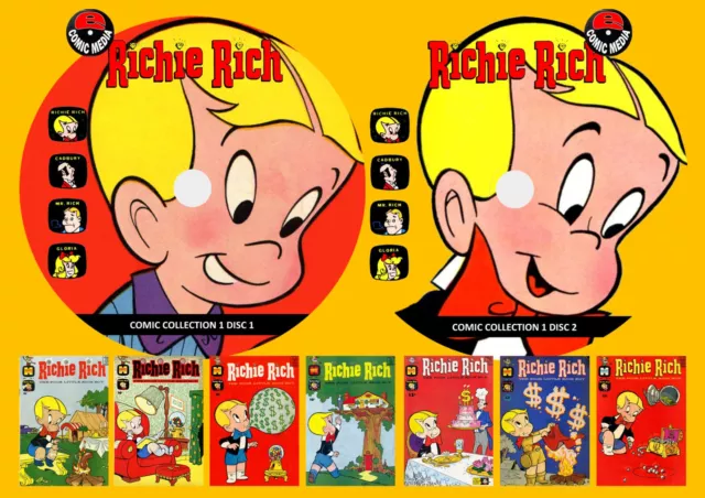 Richie Rich Comic Collection 1 On Two PC DVD Rom’s (CBR Format)