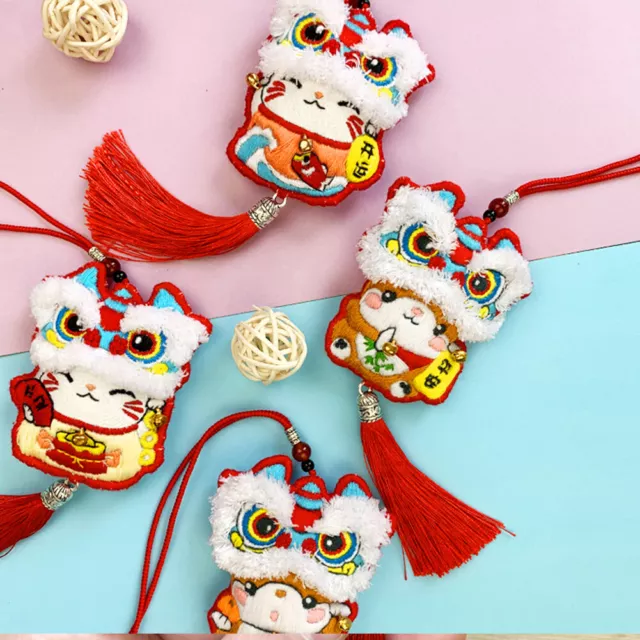 fr Lion Dance Embroidery Handmade DIY Kit Heianhua Dog DIY Handcrafted Gifts 3