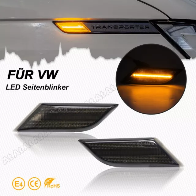 LED Seitenblinker Blinker Für VW T6.1 Transporter VI BJ. ab 2020 21 2022 Schwarz