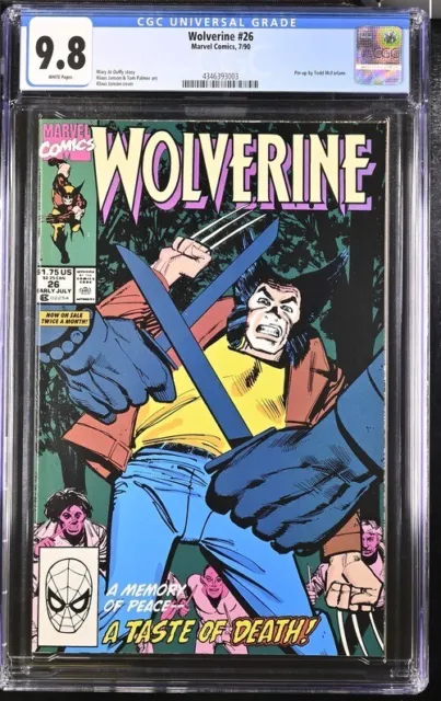 Wolverine #26 - CGC 9.8 - (1990) Klaus Janson Marvel Comics