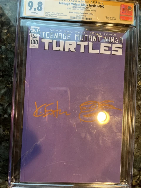 Teenage Mutant Ninja Turtles #100 CGC 9.8 SS Signed Eastman w/ Sketch 2019
