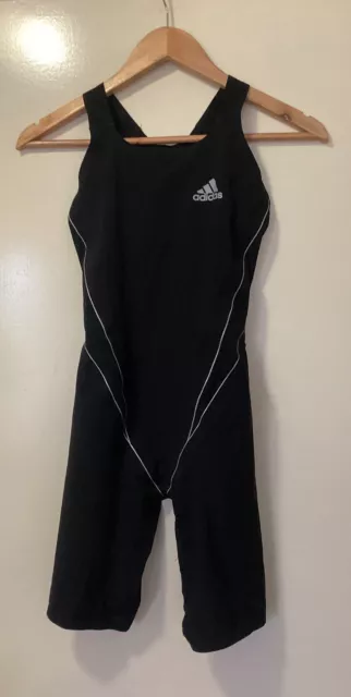 Girls /Womens Adidas Adizero Black Fina Approved Racing Swim Suit Size 28”Uk