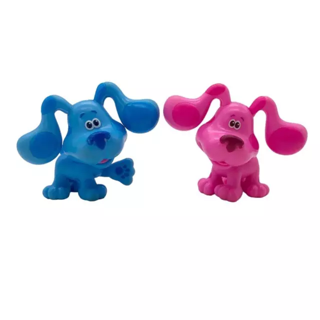 Blues Clues & You! 2.5" BLUE & MAGENTA Toy Figures Puppy Dogs Just Play 2019
