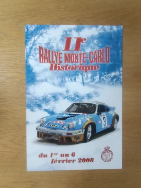 Affiche Originale Du Rallye De Monaco Monte-Carlo 2003, 71ème édition, 40x60 Cm