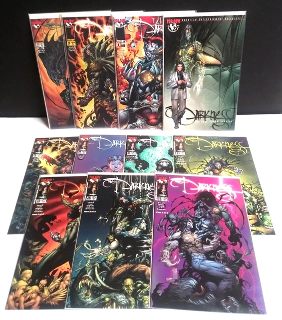 The Darkness Comic Book Pinup Lot 1994 NM Top Cow Image Comics (11 Books)