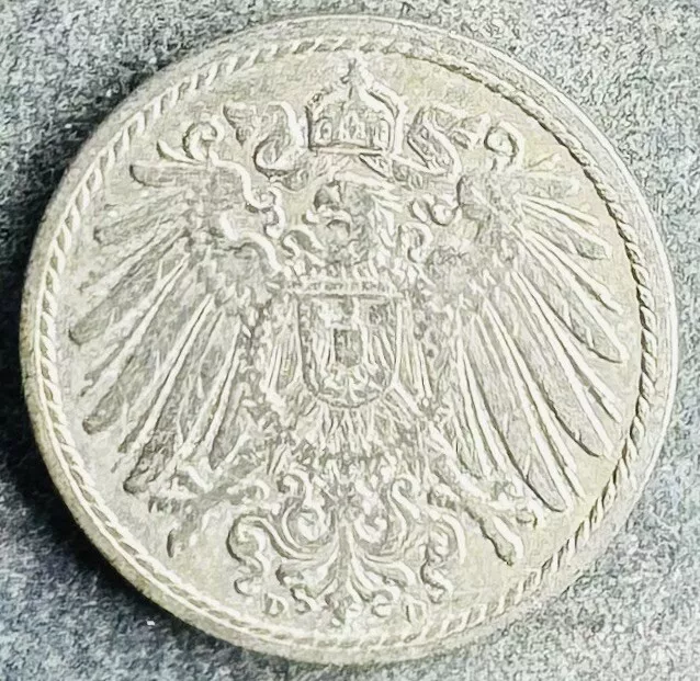 5 Pfennig 1905 D Deutsches Reich Wilhelm II KM#11 K050224/0E