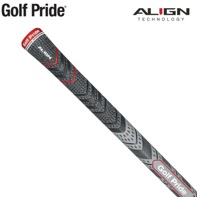 Golf Pride New Decade Multi Compound MCC Plus 4 ALIGN Standard Grips - Grey New