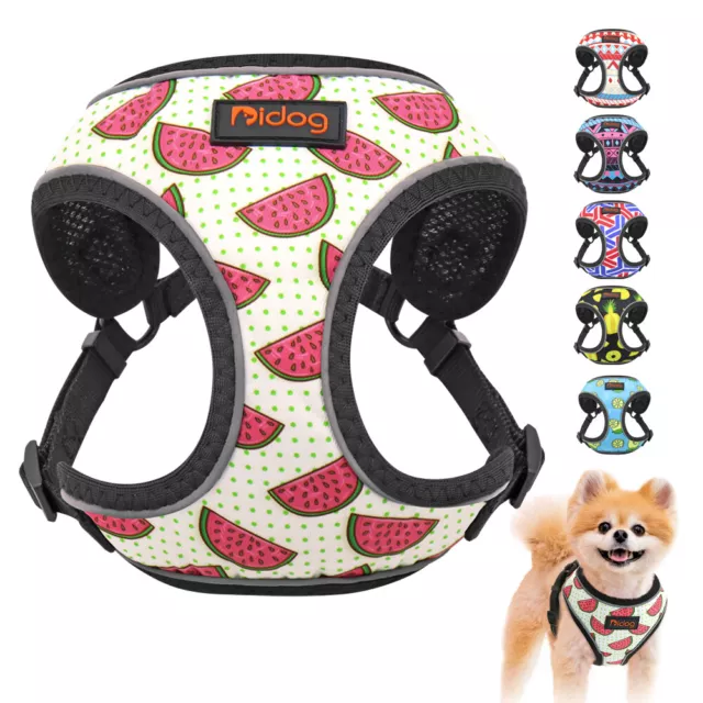 Soft Mesh Step-in Dog Harness Reflective Pet Cat Walking Vest Jacket Adjustable