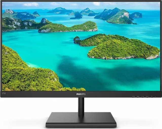 Philips E-line 275E1S 27", 2560 x 1440p, 75Hz, 4ms, Adaptive Sync, IPS, Schwarz