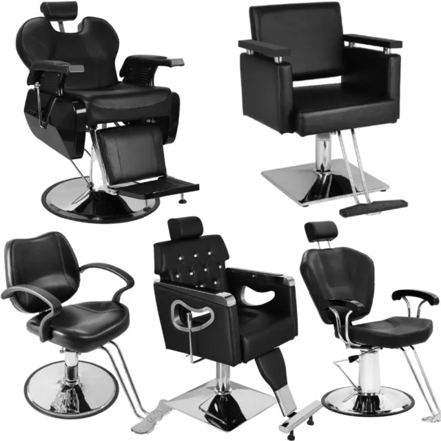 Classic Adjustable Hydraulic Barber Chair Hairdressing Salon 360° Swivel UK